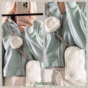 Lululemon Modular Phone Crossbody Bag Fleece Sherpa Light Ivory NWT NEW!* Ship ⚡